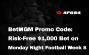 BetMGM Promo Code: Risk-Free $1,000 Bet on Monday Night Football Week 8
