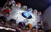 NFL helmets