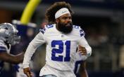 Ezekiel Elliott running no helmet