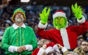 grinch and elf NFL fans 