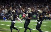 Cam Jordan celebrating 