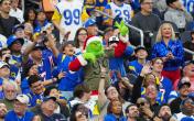 Grinch in the LA Rams Stands 
