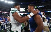 Justin Fields and Russell Wilson