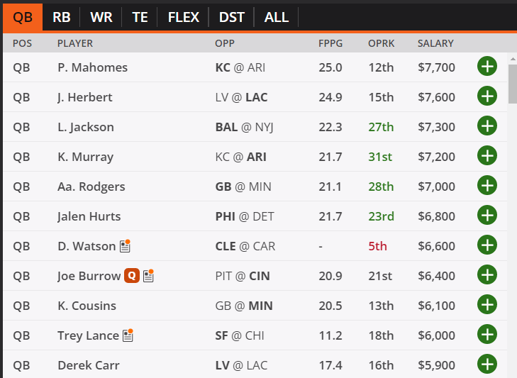 dfs week 1