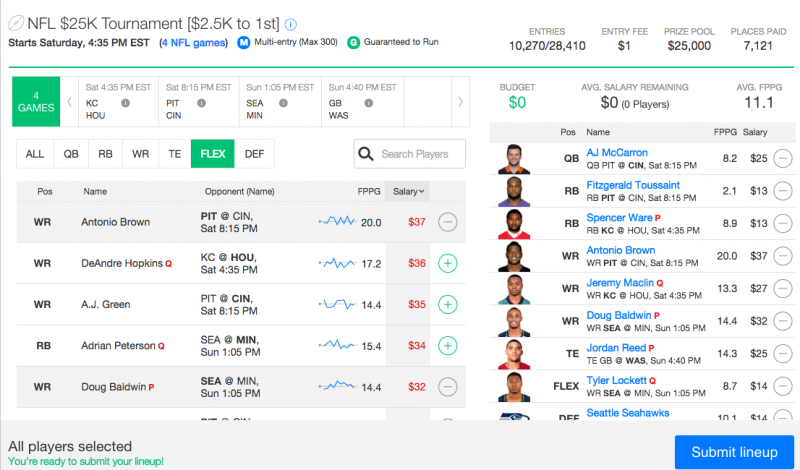 Yahoo! Wild Card Round Values & Top Plays